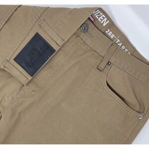 Levis Denizen 288 Taper Fit Men's Jeans 38x30 Brown (true inseam 28")